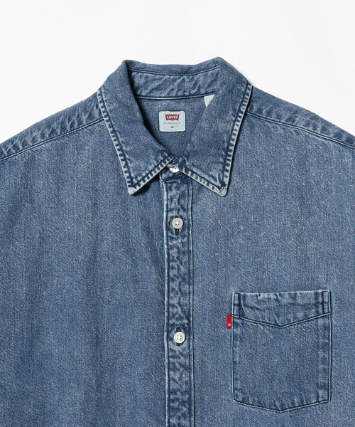 Levi's(リーバイス)の「LEVI’S(R) / SLOUCHY SHIRT(シャツ/ブラウス・メンズ・ブルー・SMALL/LARGE/MEDIUM)」の6枚目の写真