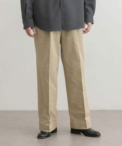 URBAN RESEARCH(アーバンリサーチ)の「ブリスベンモス ワイドトラウザー(その他パンツ・メンズ・ブラック/ライトベージュ/ボルドー・SMALL/MEDIUM/LARGE)」の3枚目の写真