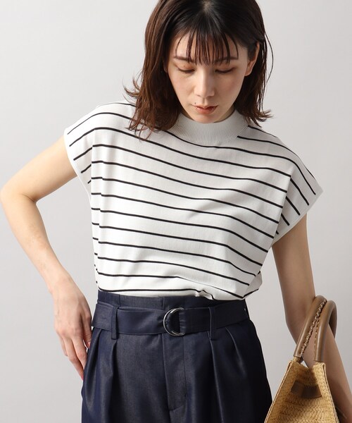 SOUP(スープ)の「◆接触冷感・UVカット/フレンチスリーブニット(ニット/セーター・レディース・ホワイト系5/ベビーピンク/ブラック/ダークブラウン/ライトブルー/ライトグレー・11/09)」の18枚目の写真