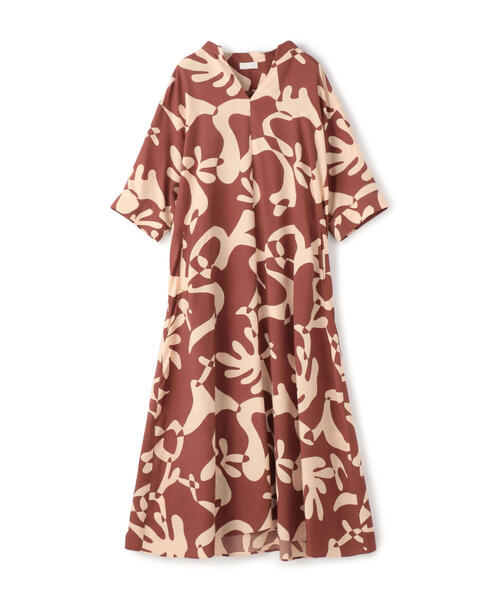 TOMORROWLAND （トゥモローランド）の「ウェイビープリント フレアワンピース（ワンピース・レディース・レッド系その他/グリーン系その他2・36/34）」の11枚目の写真