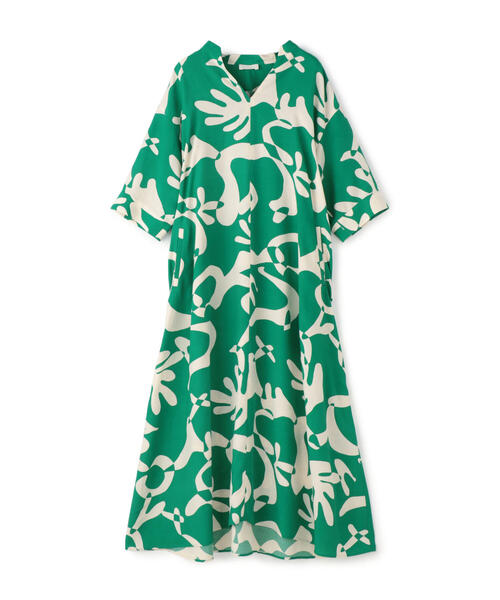 TOMORROWLAND （トゥモローランド）の「ウェイビープリント フレアワンピース（ワンピース・レディース・レッド系その他/グリーン系その他2・36/34）」の15枚目の写真