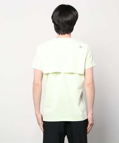 DESCENTE(デサント)の「【デサントアスレチック】エアロストリーム半袖シャツ /AERO STREAM H/S SHIRT 吸水速乾 ランニング トレーニング(Tシャツ/カットソー・メンズ・ライム/グレー/ブラック・X-LARGE/MEDIUM/SMALL/LARGE)」の7枚目の写真