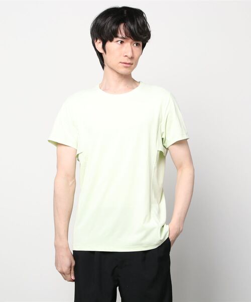 DESCENTE(デサント)の「【デサントアスレチック】エアロストリーム半袖シャツ /AERO STREAM H/S SHIRT 吸水速乾 ランニング トレーニング(Tシャツ/カットソー・メンズ・ライム/グレー/ブラック・X-LARGE/MEDIUM/SMALL/LARGE)」の14枚目の写真