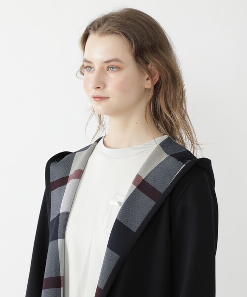 BLUE LABEL CRESTBRIDGE(ブルーレーベルクレストブリッジ)の「クレストブリッジチェックリバーシブルコーディガン(その他アウター・レディース・ダークネイビー/ネイビー/ベージュ・38)」の14枚目の写真