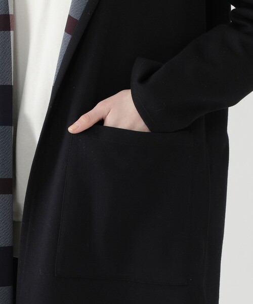 BLUE LABEL CRESTBRIDGE(ブルーレーベルクレストブリッジ)の「クレストブリッジチェックリバーシブルコーディガン(その他アウター・レディース・ダークネイビー/ネイビー/ベージュ・38)」の15枚目の写真