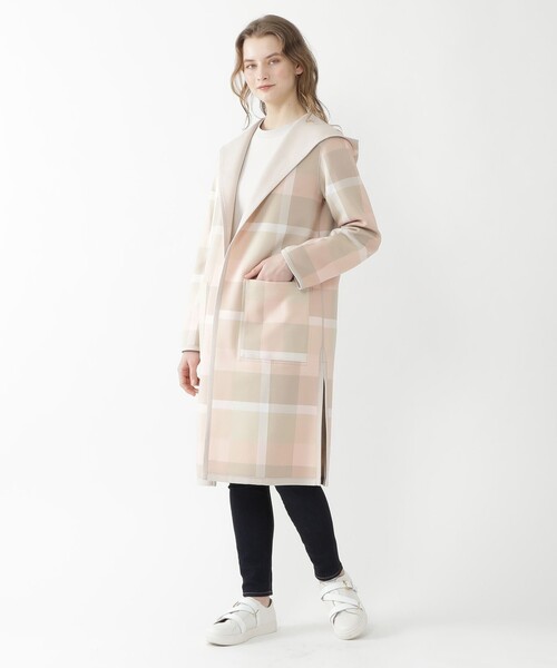 BLUE LABEL CRESTBRIDGE(ブルーレーベルクレストブリッジ)の「クレストブリッジチェックリバーシブルコーディガン(その他アウター・レディース・ダークネイビー/ネイビー/ベージュ・38)」の18枚目の写真