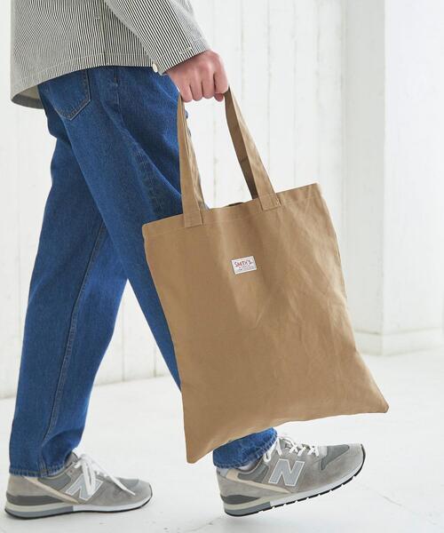 SMITH'S（スミス）の「SMITH'S(スミス)別注プリントトートバッグ（トートバッグ・メンズ・ブラック/ベージュ/ホワイト・FREE）」の3枚目の写真