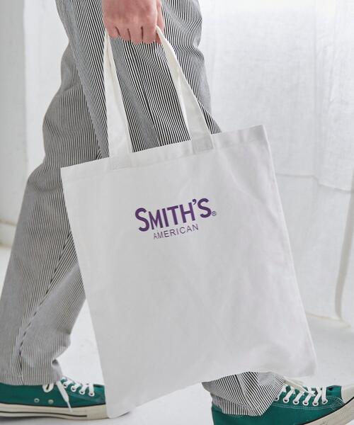 SMITH'S（スミス）の「SMITH'S(スミス)別注プリントトートバッグ（トートバッグ・メンズ・ブラック/ベージュ/ホワイト・FREE）」の4枚目の写真
