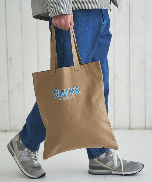 SMITH'S（スミス）の「SMITH'S(スミス)別注プリントトートバッグ（トートバッグ・メンズ・ブラック/ベージュ/ホワイト・FREE）」の7枚目の写真