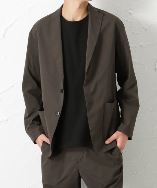 NAVY（ネイビー）の「NAVY SOLOTEX(R) ストレッチジャケット（テーラードジャケット・メンズ・ベージュ/ネイビー/チャコール・S/M/L/XL）」の2枚目の写真