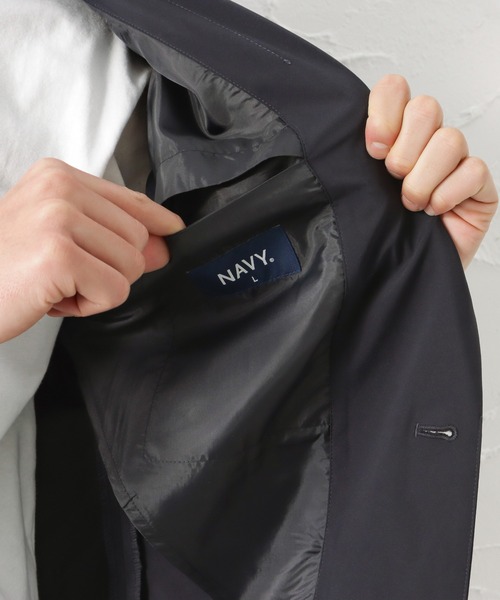NAVY（ネイビー）の「NAVY SOLOTEX(R) ストレッチジャケット（テーラードジャケット・メンズ・ベージュ/ネイビー/チャコール・S/M/L/XL）」の18枚目の写真