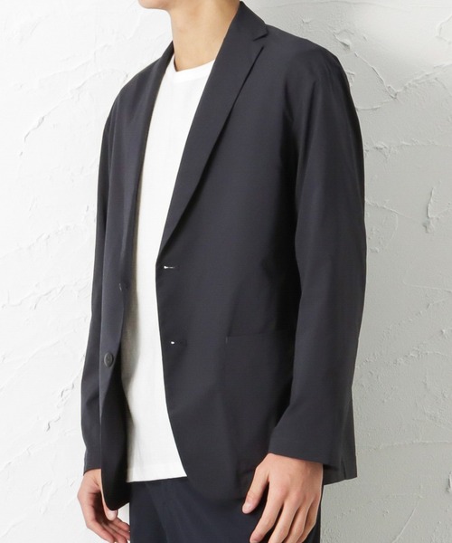NAVY（ネイビー）の「NAVY SOLOTEX(R) ストレッチジャケット（テーラードジャケット・メンズ・ベージュ/ネイビー/チャコール・S/M/L/XL）」の21枚目の写真