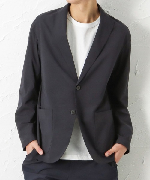NAVY（ネイビー）の「NAVY SOLOTEX(R) ストレッチジャケット（テーラードジャケット・メンズ・ベージュ/ネイビー/チャコール・S/M/L/XL）」の22枚目の写真