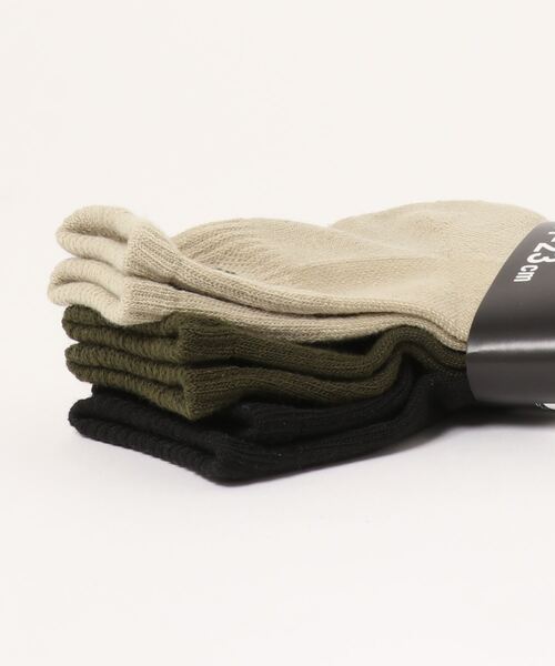 NEW ERA（ニューエラ）の「【NEW ERA】ソックス アンクル 3ペア ミリタリーパック [BSC]（ソックス/靴下・メンズ・マルチ・21cm/25cm/27cm/23cm）」の2枚目の写真