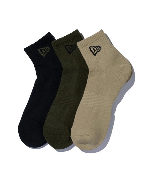 NEW ERA（ニューエラ）の「【NEW ERA】ソックス アンクル 3ペア ミリタリーパック [BSC]（ソックス/靴下・メンズ・マルチ・21cm/25cm/27cm/23cm）」の7枚目の写真