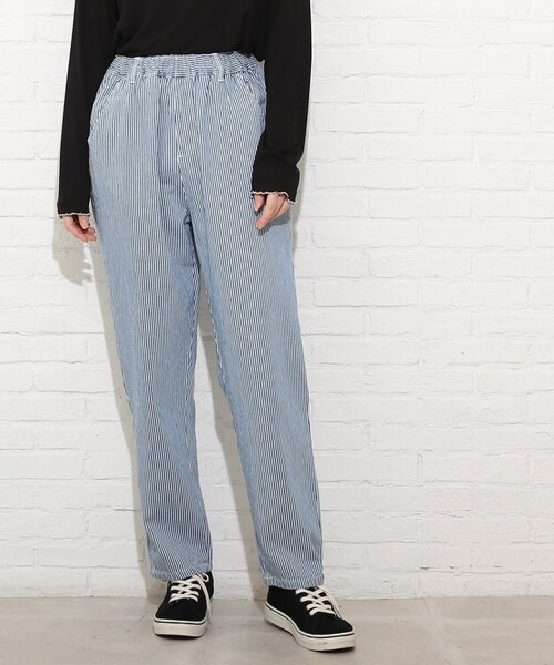 Cutie Blonde(キューティーブロンド)の「◆【S-LL】デニムシェフパンツ(デニムパンツ・レディース・サックスブルー/ブルー系2/グリーン/ネイビー/オリーブ/アイボリー系3/ダークグリーン/ブラック/サンドベージュ/アイボリー系4・03/04/02/01)」の10枚目の写真