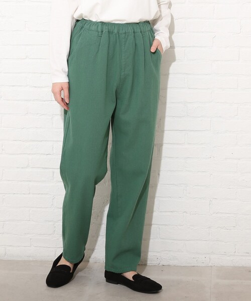 Cutie Blonde(キューティーブロンド)の「◆【S-LL】デニムシェフパンツ(デニムパンツ・レディース・サックスブルー/ブルー系2/グリーン/ネイビー/オリーブ/アイボリー系3/ダークグリーン/ブラック/サンドベージュ/アイボリー系4・03/04/02/01)」の7枚目の写真