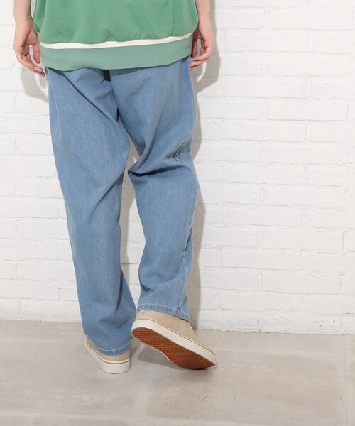 Cutie Blonde(キューティーブロンド)の「◆【S-LL】デニムシェフパンツ(デニムパンツ・レディース・サックスブルー/ブルー系2/グリーン/ネイビー/オリーブ/アイボリー系3/ダークグリーン/ブラック/サンドベージュ/アイボリー系4・03/04/02/01)」の11枚目の写真