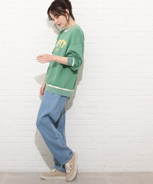 Cutie Blonde(キューティーブロンド)の「◆【S-LL】デニムシェフパンツ(デニムパンツ・レディース・サックスブルー/ブルー系2/グリーン/ネイビー/オリーブ/アイボリー系3/ダークグリーン/ブラック/サンドベージュ/アイボリー系4・03/04/02/01)」の13枚目の写真