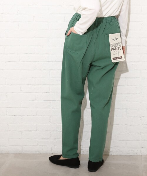 Cutie Blonde(キューティーブロンド)の「◆【S-LL】デニムシェフパンツ(デニムパンツ・レディース・サックスブルー/ブルー系2/グリーン/ネイビー/オリーブ/アイボリー系3/ダークグリーン/ブラック/サンドベージュ/アイボリー系4・03/04/02/01)」の18枚目の写真