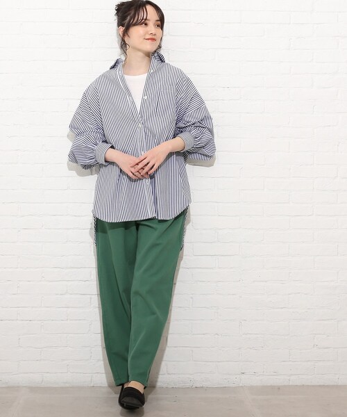 Cutie Blonde(キューティーブロンド)の「◆【S-LL】デニムシェフパンツ(デニムパンツ・レディース・サックスブルー/ブルー系2/グリーン/ネイビー/オリーブ/アイボリー系3/ダークグリーン/ブラック/サンドベージュ/アイボリー系4・03/04/02/01)」の19枚目の写真