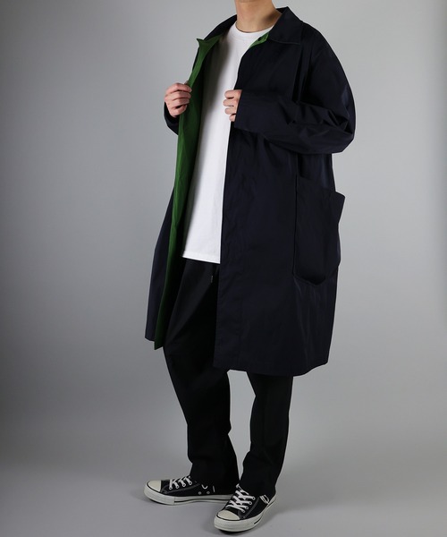 NUMBER (N)INE（ナンバーナイン）の「NUMBER (N)INE / ナンバーナイン BALMACAAN COAT/オーバーダブルフェイスバルマカンコート（ステンカラーコート・メンズ・ブラック/ベージュ/ネイビー・3/4）」の16枚目の写真