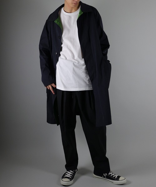 NUMBER (N)INE（ナンバーナイン）の「NUMBER (N)INE / ナンバーナイン BALMACAAN COAT/オーバーダブルフェイスバルマカンコート（ステンカラーコート・メンズ・ブラック/ベージュ/ネイビー・3/4）」の17枚目の写真