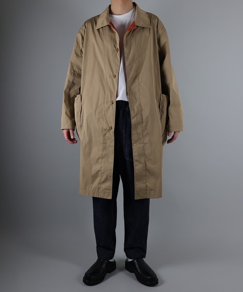 NUMBER (N)INE（ナンバーナイン）の「NUMBER (N)INE / ナンバーナイン BALMACAAN COAT/オーバーダブルフェイスバルマカンコート（ステンカラーコート・メンズ・ブラック/ベージュ/ネイビー・3/4）」の8枚目の写真