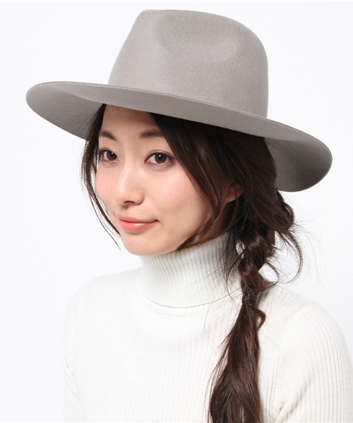 one after another NICE CLAUP（ワンアフターアナザーナイスクラップ）の「【SEDA5月号掲載　ナイスクラップ】ＳＳフェルト帽（ハット・レディース・ピンク系その他/グレー/ブラック・FREE）」の4枚目の写真
