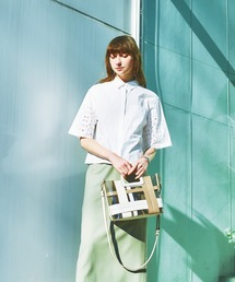 LOWELL things | Cross/配色クリアビニール２WAYハンドBAG(ショルダーバッグ)