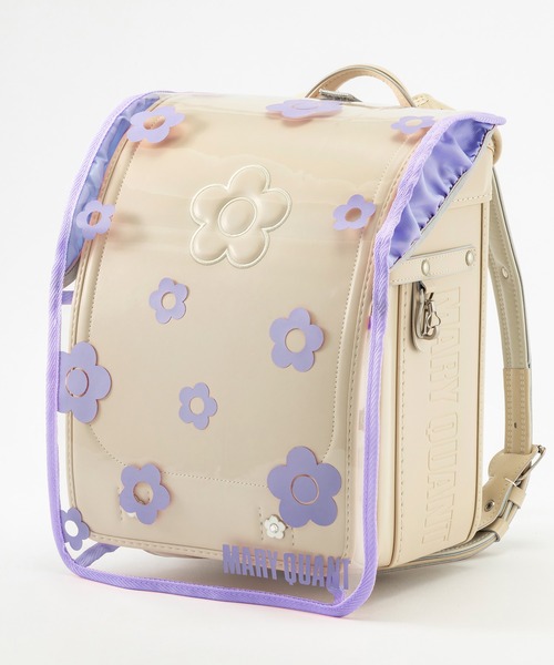 MARY QUANT（マリークワント）の「MARYQUANT(マリークヮント)ランダムフラワークリアランドセルカバー（ランドセル・キッズ・ブラック/ライトベージュ/ミント/ライトピンク/パープル・ONE SIZE）」の5枚目の写真