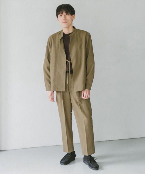 EDWIN パンツ エドウィン タック入りイージートラウザーパンツ