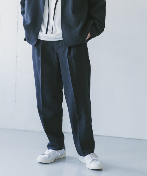 URBAN RESEARCH DOORS（アーバンリサーチドアーズ）の「イージーケア2タックトラウザー（その他パンツ・メンズ・ネイビー/オリーブ/グリーン・SMALL/MEDIUM/LARGE）」の14枚目の写真