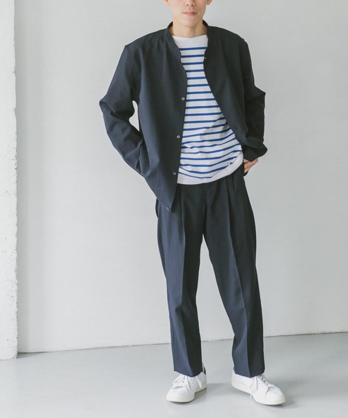 URBAN RESEARCH DOORS（アーバンリサーチドアーズ）の「イージーケア2タックトラウザー（その他パンツ・メンズ・ネイビー/オリーブ/グリーン・SMALL/MEDIUM/LARGE）」の10枚目の写真