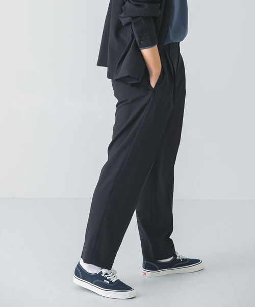 URBAN RESEARCH DOORS（アーバンリサーチドアーズ）の「イージーケア2タックトラウザー（その他パンツ・メンズ・ネイビー/オリーブ/グリーン・SMALL/MEDIUM/LARGE）」の6枚目の写真