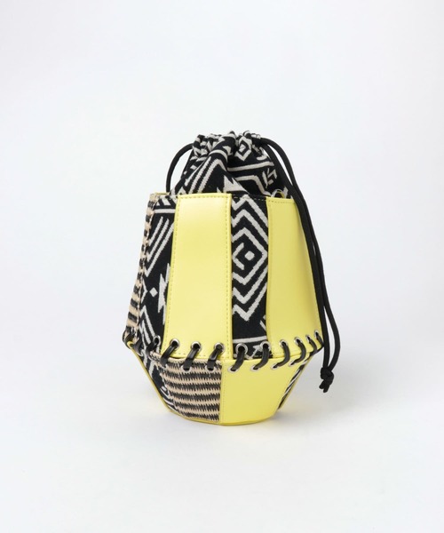 PROTCOL（プロトコル）の「PROTCOL　NUANCE POT BAG（ハンドバッグ・レディース・イエロー/ブラウン・ONE）」の3枚目の写真