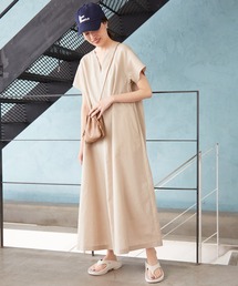 SLOBE IENA | リネンハーフスリーブワンピース【手洗い可能】◆(ワンピース)