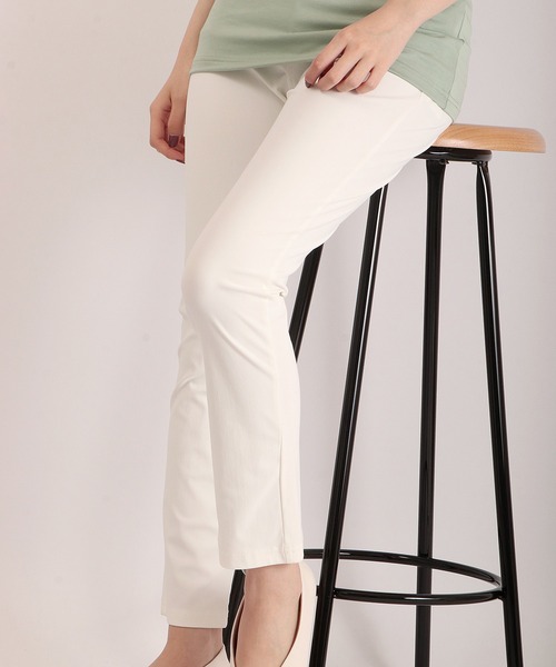 Anna Nicola（アンナニコラ）の「Anna Nicola メルル マイクロファイバーパンツ（その他パンツ・レディース・ブラック/ネイビー/オフホワイト/ライトベージュ・M/L）」の2枚目の写真