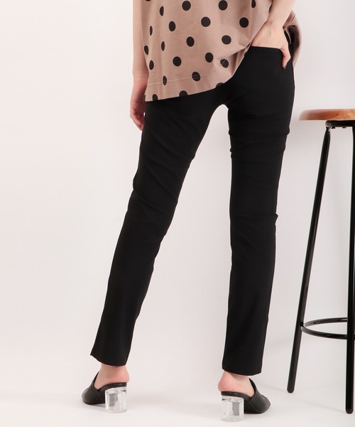 Anna Nicola（アンナニコラ）の「Anna Nicola メルル マイクロファイバーパンツ（その他パンツ・レディース・ブラック/ネイビー/オフホワイト/ライトベージュ・M/L）」の12枚目の写真