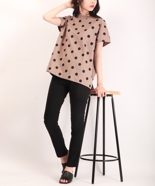 Anna Nicola（アンナニコラ）の「Anna Nicola メルル マイクロファイバーパンツ（その他パンツ・レディース・ブラック/ネイビー/オフホワイト/ライトベージュ・M/L）」の13枚目の写真