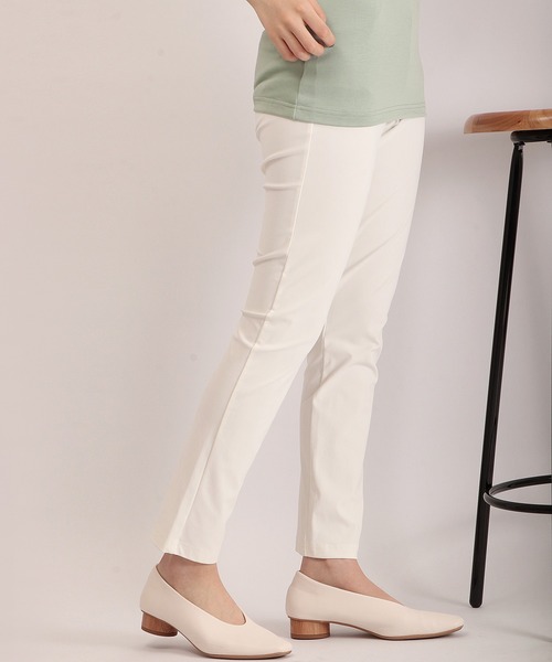 Anna Nicola（アンナニコラ）の「Anna Nicola メルル マイクロファイバーパンツ（その他パンツ・レディース・ブラック/ネイビー/オフホワイト/ライトベージュ・M/L）」の9枚目の写真