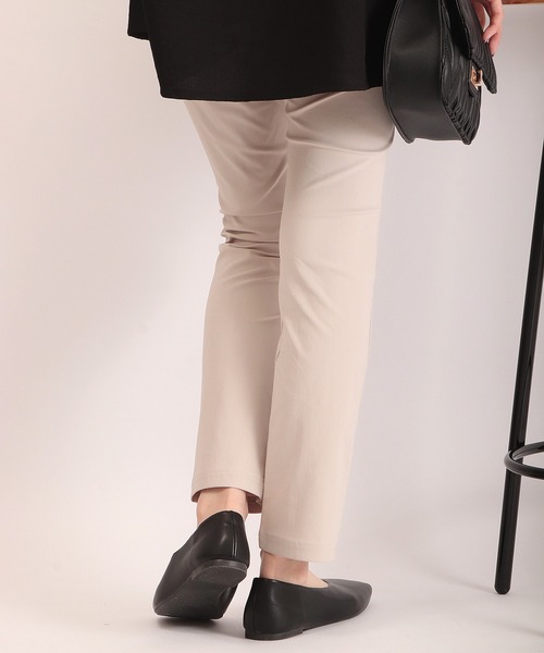 Anna Nicola（アンナニコラ）の「Anna Nicola メルル マイクロファイバーパンツ（その他パンツ・レディース・ブラック/ネイビー/オフホワイト/ライトベージュ・M/L）」の17枚目の写真