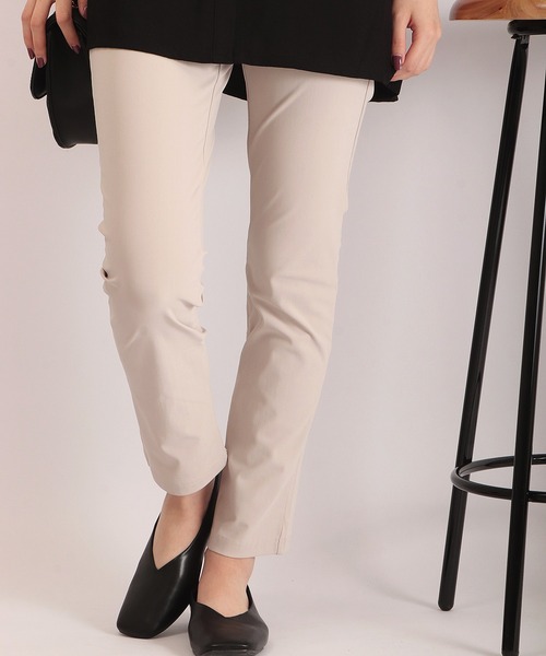 Anna Nicola（アンナニコラ）の「Anna Nicola メルル マイクロファイバーパンツ（その他パンツ・レディース・ブラック/ネイビー/オフホワイト/ライトベージュ・M/L）」の15枚目の写真