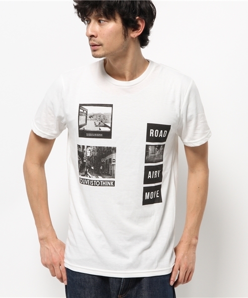 WEGO(ウィゴー)の「WEGO/コラージュフォトBOXTシャツ(Tシャツ/カットソー・メンズ・ホワイト/レッド・MEDIUM/LARGE)」の12枚目の写真