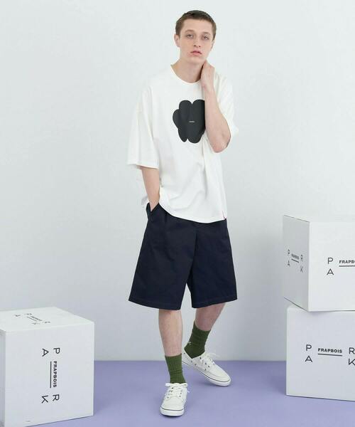 FRAPBOIS PARK(フラボアパーク)の「フキダシT(Tシャツ/カットソー・レディース・ホワイト/ブラック・2/1/0)」の4枚目の写真