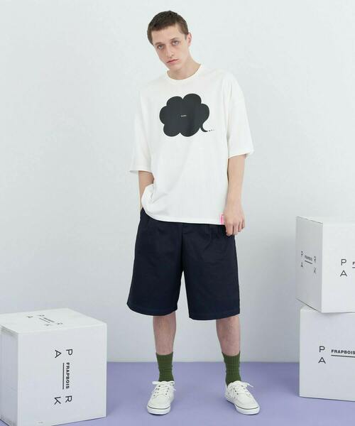FRAPBOIS PARK(フラボアパーク)の「フキダシT(Tシャツ/カットソー・レディース・ホワイト/ブラック・2/1/0)」の17枚目の写真