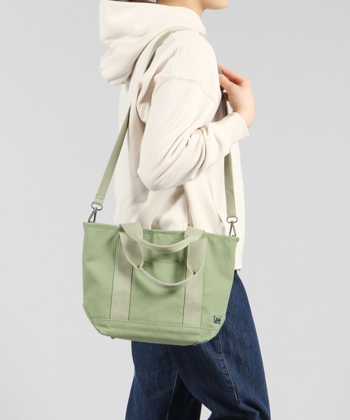 studio CLIP（スタディオクリップ）の「LEEキャンバストートバッグ（トートバッグ・レディース・オリーブ/カーキ/アイボリー・FREE）」の6枚目の写真