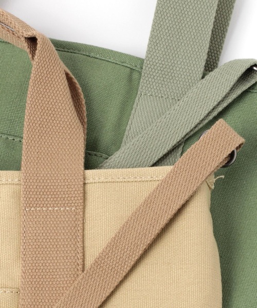 studio CLIP（スタディオクリップ）の「LEEキャンバストートバッグ（トートバッグ・レディース・オリーブ/カーキ/アイボリー・FREE）」の22枚目の写真