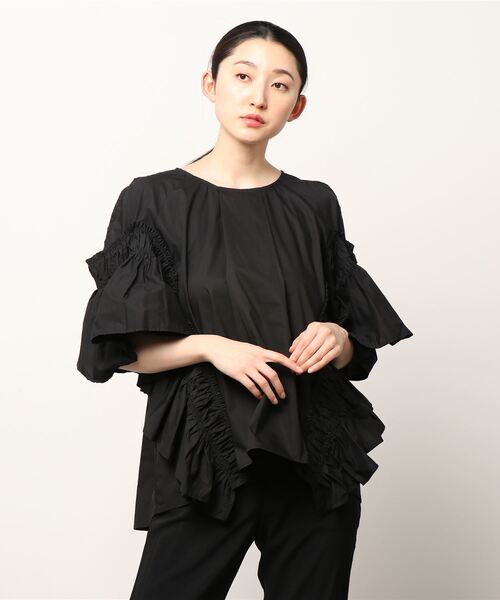 Risley（リズレー）の「Risley/リズレー/2WAYフリルブラウス（Tシャツ/カットソー・レディース・ブラック/レッド・FREE）」の9枚目の写真