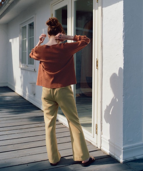 titivate（ティティベイト）の「ランダムリブニットカーディガン（カーディガン/ボレロ・レディース・アイボリー/ライトブルー/ブラウン/ブラック・S/M/L）」の14枚目の写真